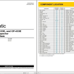 CAT Vibratory Compactor CP 433E Electrical Schematic (1)