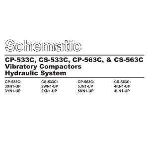 CAT Vibratory Compactor CP 533C to CS 563C Hydraulic Schematic KENR2574 01 1995 (1)