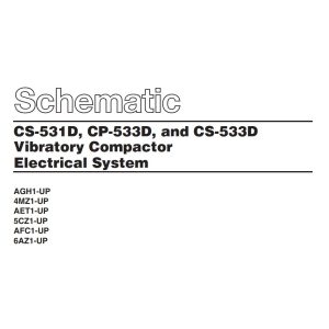 CAT Vibratory Compactor CP 533D Electrical Hydraulic Schematic (1)