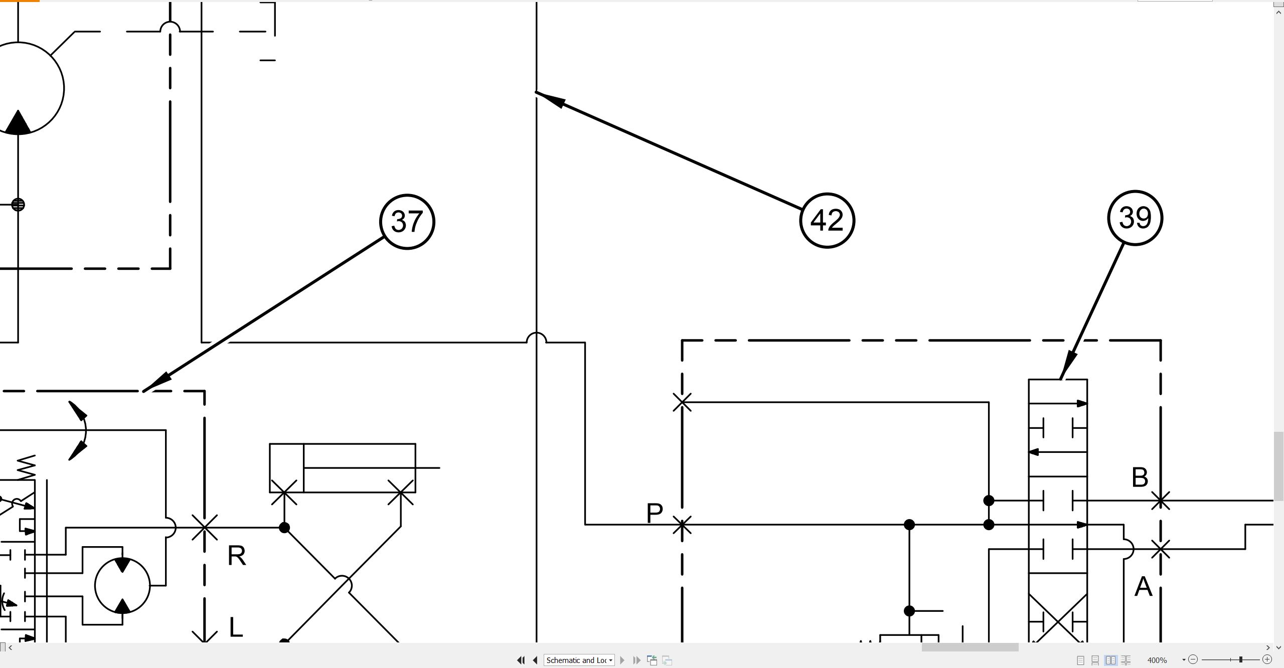 CAT Vibratory Compactor CP 533D Electrical Hydraulic Schematic (3)