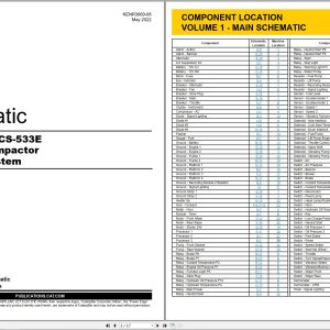 CAT Vibratory Compactor CP 533E Electrical Hydraulic Schematic (1)