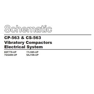 CAT Vibratory Compactor CP 563 Electrical Hydraulic Schematic (1)