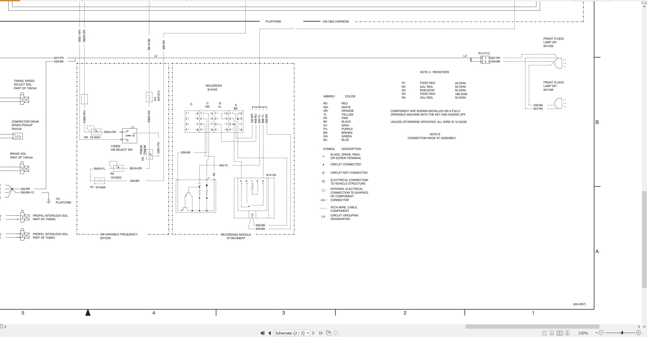 CAT Vibratory Compactor CP 563 Electrical Hydraulic Schematic (2)