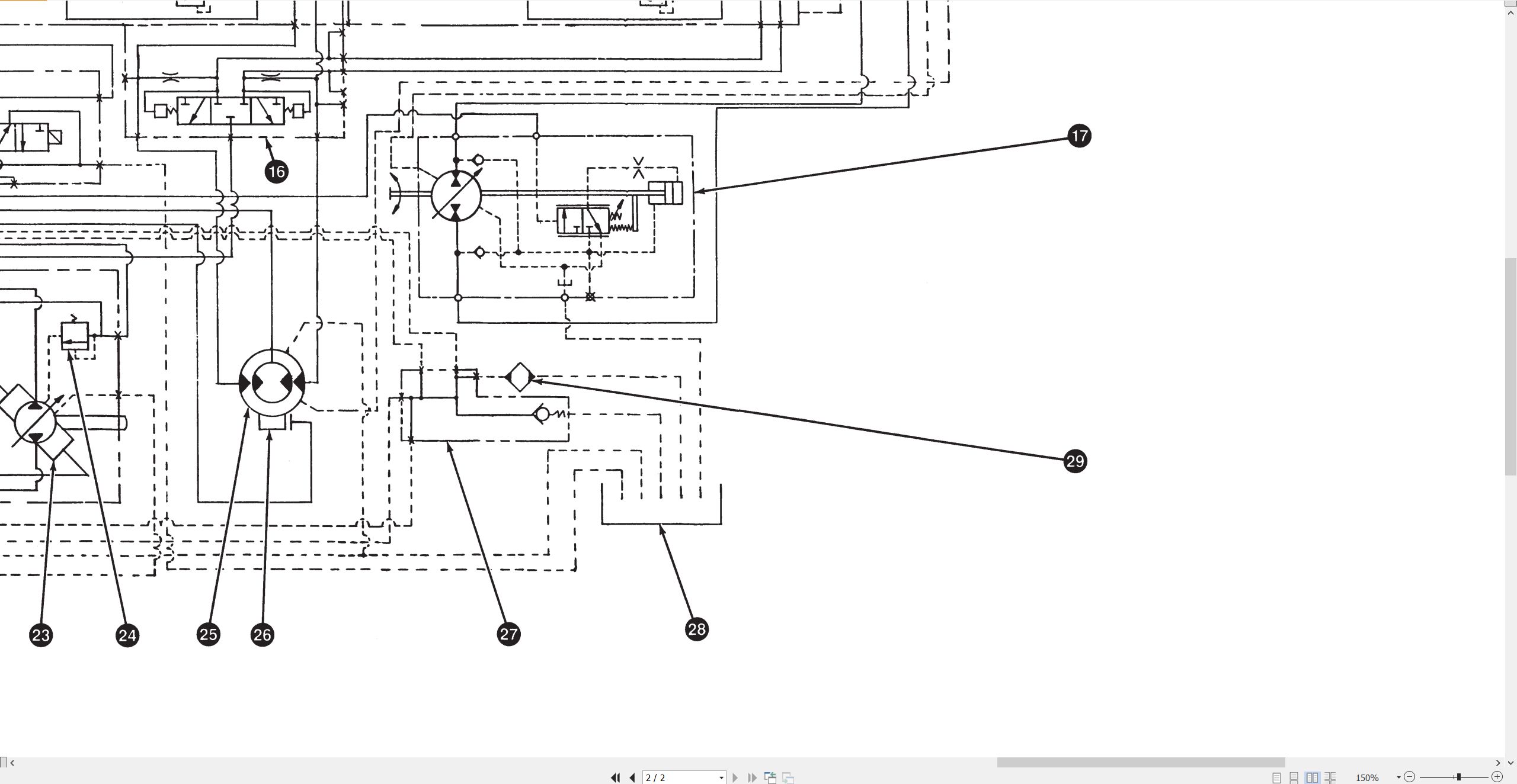 CAT Vibratory Compactor CP 563 Electrical Hydraulic Schematic (3)