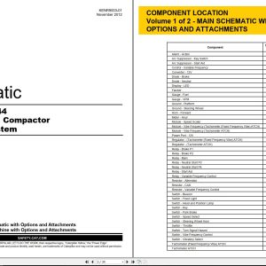 CAT Vibratory Compactor CP44 Electrical Schematic Hydraulic Schematic (1)