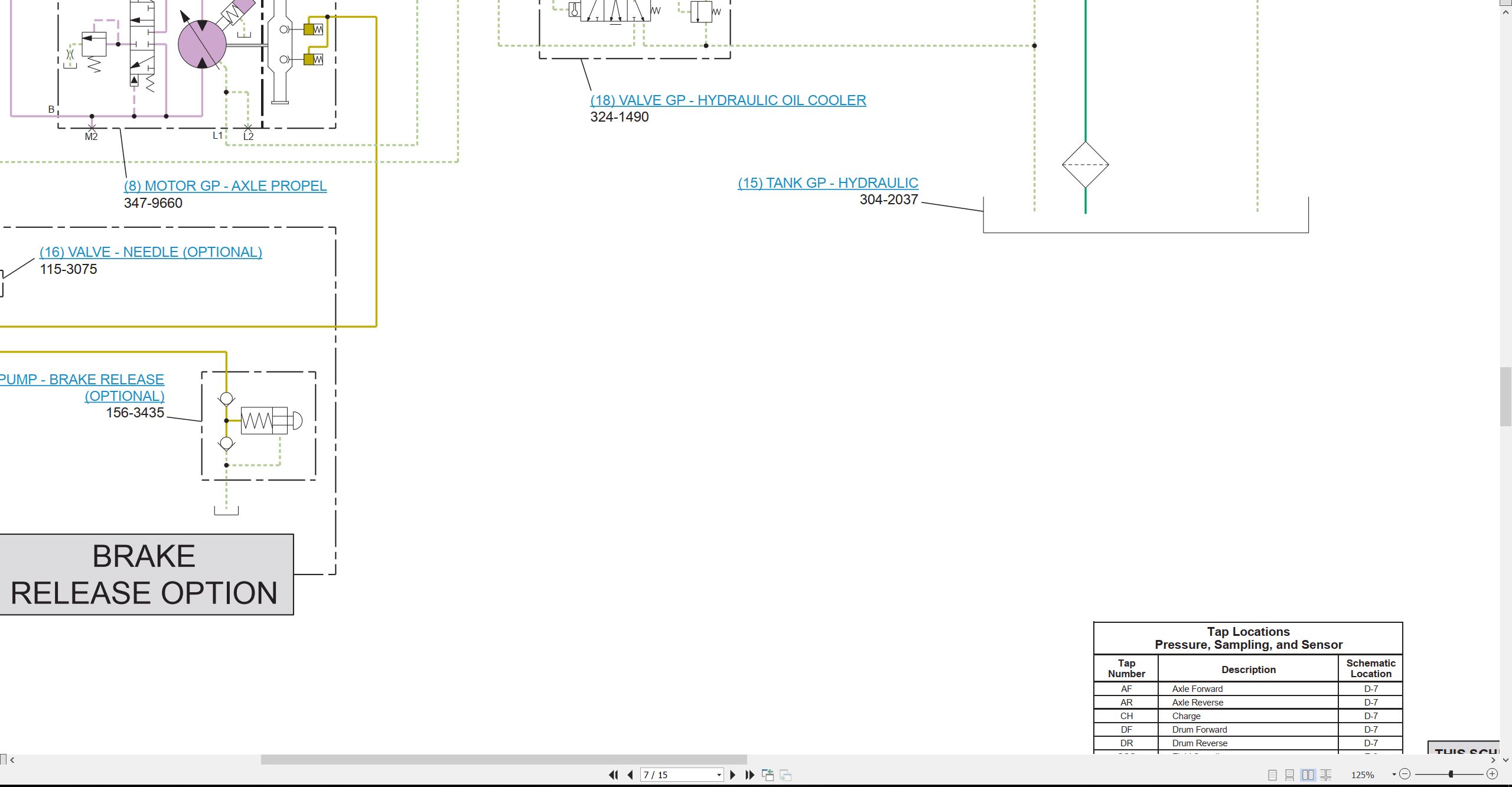 CAT Vibratory Compactor CP44 Electrical Schematic Hydraulic Schematic (3)