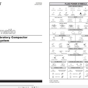CAT Vibratory Compactor CP54 CS54 Hydraulic Schematic KENR5942 00 2007 (1)