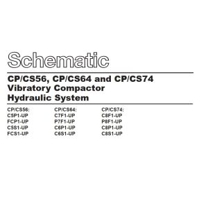 CAT Vibratory Compactor CP56 to CP64 Hydraulic Schematic KENR5940 00 2007 (1)