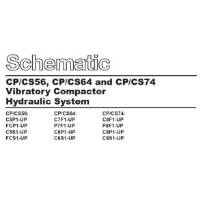 CAT Vibratory Compactor CP56 to CP74 Hydraulic Schematic KENR5940 00 2007 (1)