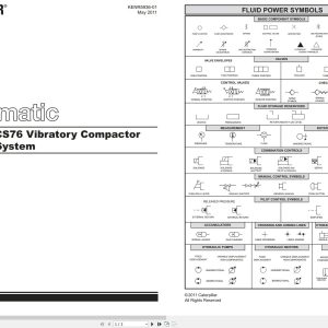 CAT Vibratory Compactor CP76 CS76 Hydraulic Schematic KENR5936 01 2011 (1)