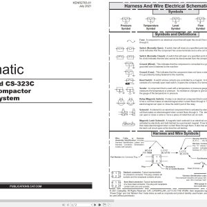 CAT Vibratory Compactor CS 323C Electrical Hydraulic Schematic (1)
