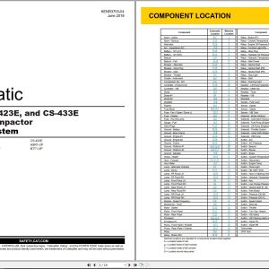 CAT Vibratory Compactor CS 423E Electrical Schematic (1)