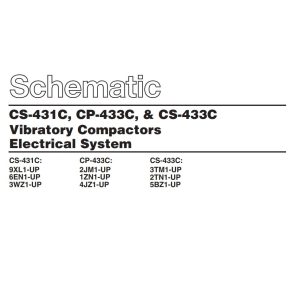 CAT Vibratory Compactor CS 433C Electrical Schematic (1)