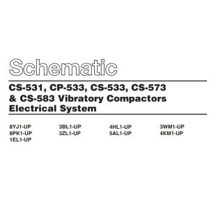 CAT Vibratory Compactor CS 531 to CP 533 Electrical Schematic KENR1885 00 1993 (1)