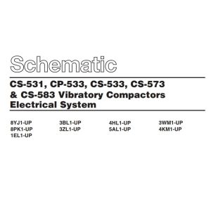 CAT Vibratory Compactor CS 531 to CS 573 Electrical Schematic KENR1885 00 1993 (1)