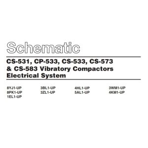 CAT Vibratory Compactor CS 531 to CS 583 Electrical Schematic KENR1885 00 1993 (1)