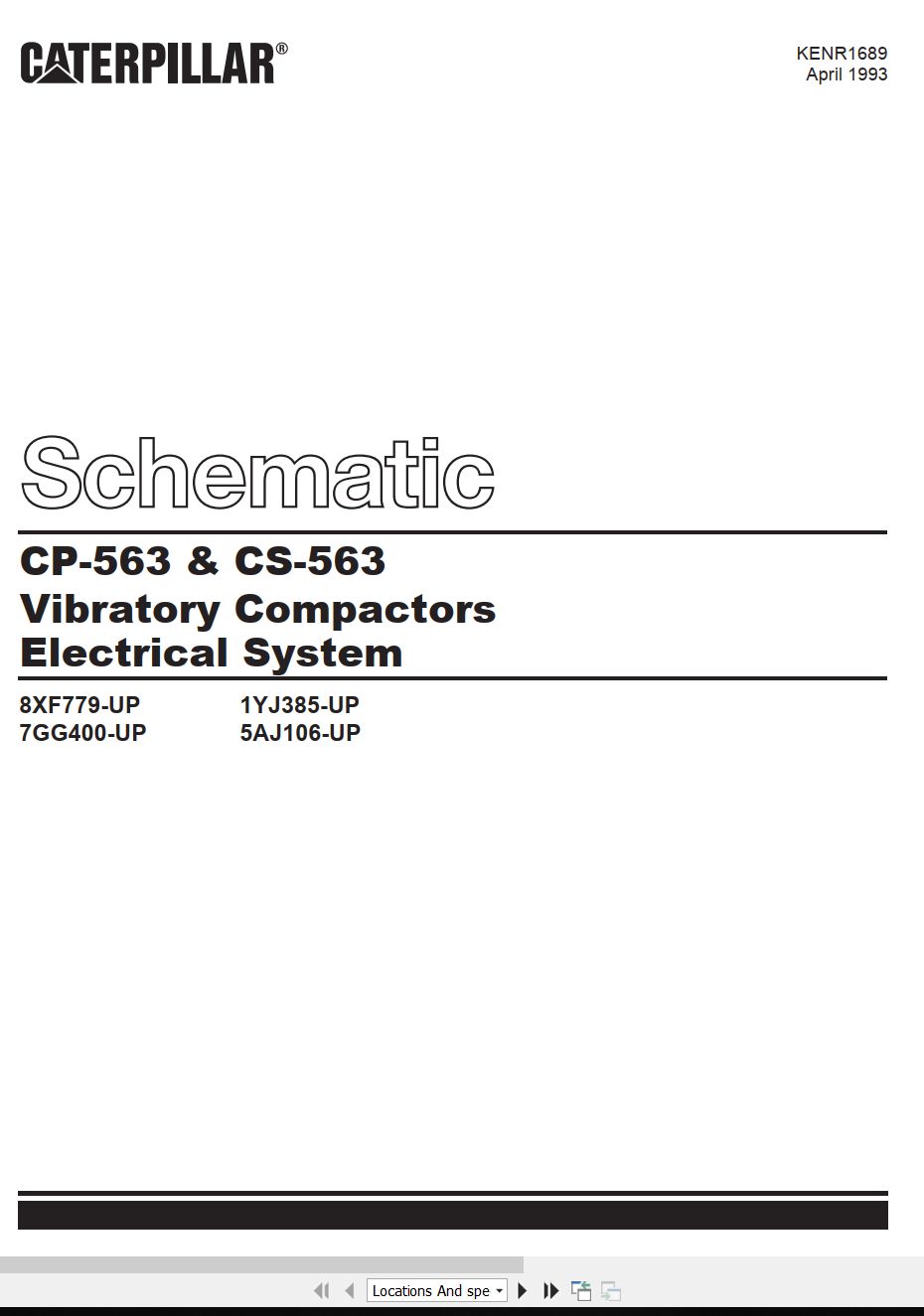 CAT Vibratory Compactor CS 563 Electrical Hydraulic Schematic (1)