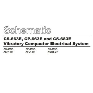 CAT Vibratory Compactor CS 663E CP 663E CS 683E Electrical Schematic KENR3579 02 2011 (1)