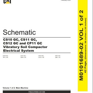 CAT Vibratory Soil Compactor CP11 GC Electrical Hydraulic Schematic (1)