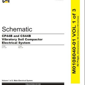CAT Vibratory Soil Compactor CP44B Electrical Hydraulic Schematic (1)