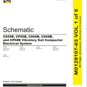 CAT Vibratory Soil Compactor CP68B Electrical Hydraulic Schematic (1)