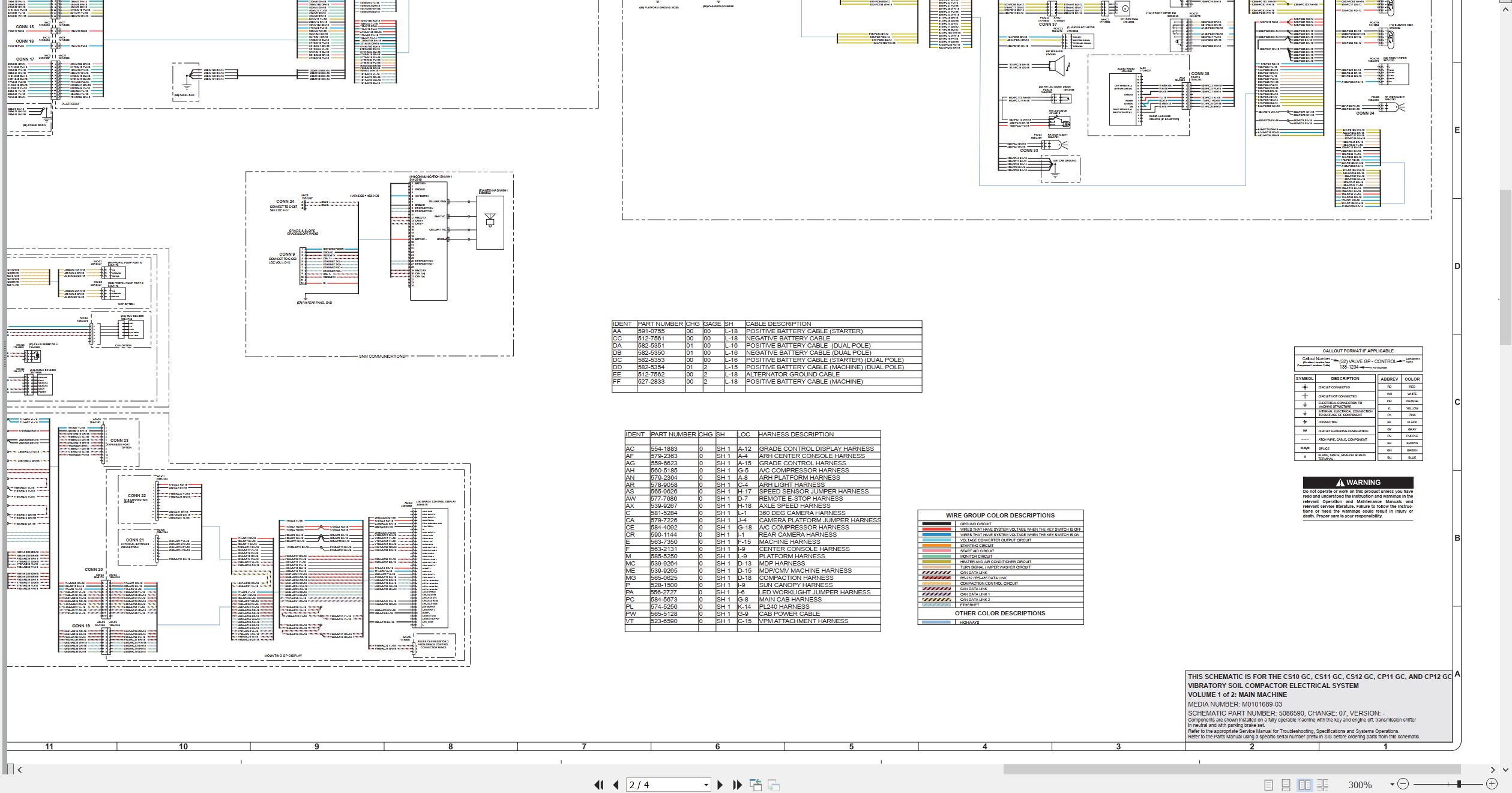 CAT Vibratory Soil Compactor CS11 GC Electrical Hydraulic Schematic (2)