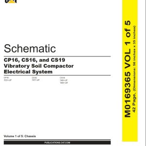 CAT Vibratory Soil Compactor CS19 Electrical Hydraulic Schematic (1)
