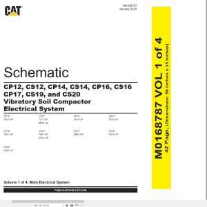 CAT Vibratory Soil Compactor CS20 Electrical Hydraulic Schematic (1)