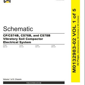 CAT Vibratory Soil Compactor CS78B Electrical Schematic Hydraulic Schematic (1)