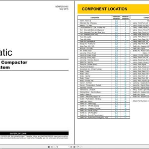 CAT Vibratory Utility Compactor CB14B Electrical Hydraulic Schematic (1)
