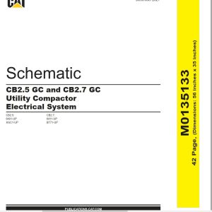 CAT Vibratory Utility Compactor CB2.7 GC Electrical Hydraulic Schematic (1)