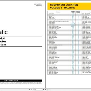 CAT Vibratory Utility Compactor CB4.4 Electrical Hydraulic Schematic (1)