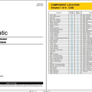 CAT Wheel Dozer 814K Electrical Hydraulic Schematic (1)