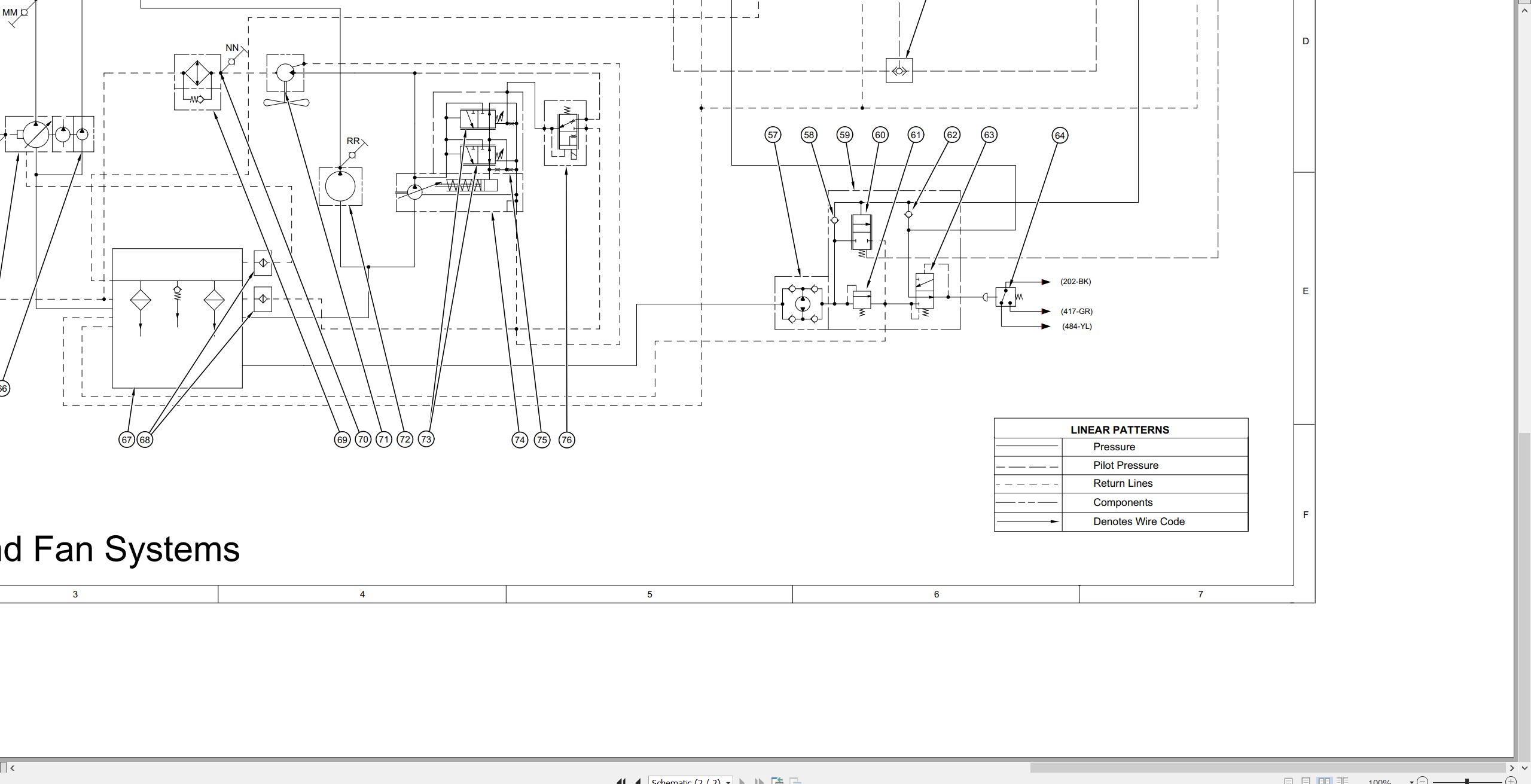 CAT Wheel Dozer 824G II Electrical Hydraulic Schematic (3)