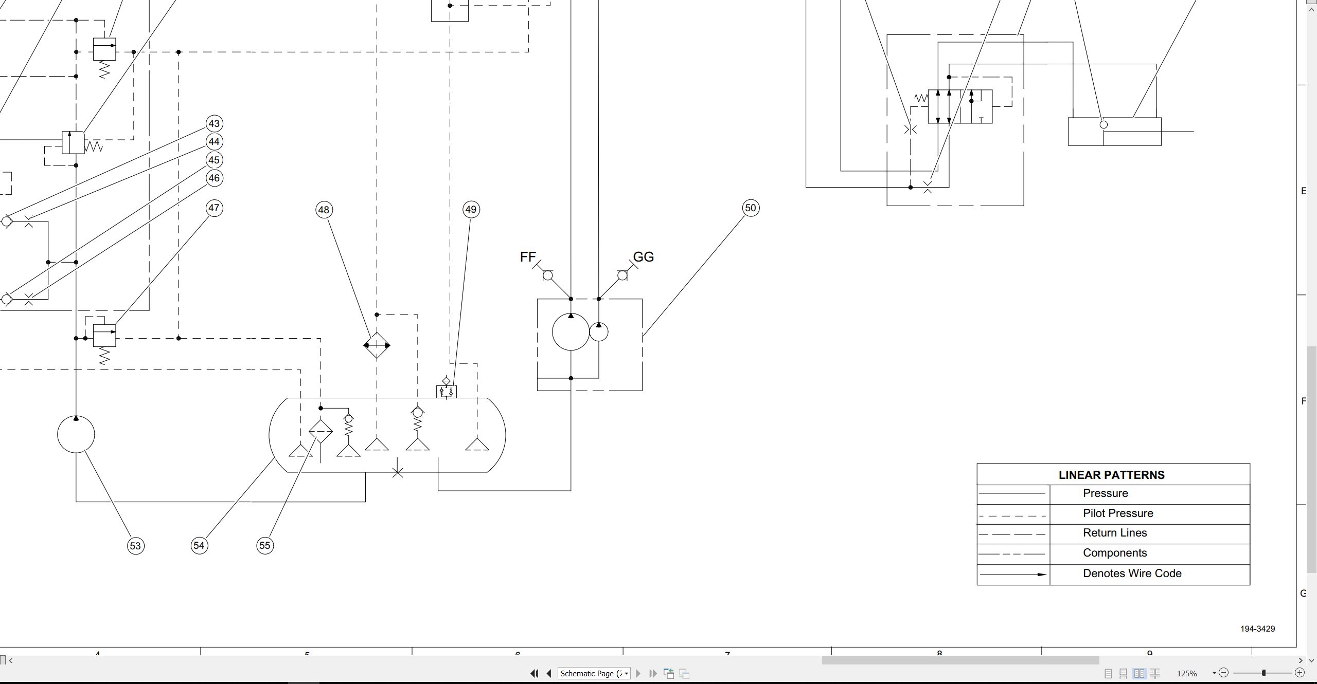 CAT Wheel Dozer 844 Electrical Hydraulic Schematic (3)