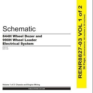 CAT Wheel Dozer 844H Electrical Hydraulic Schematic (1)