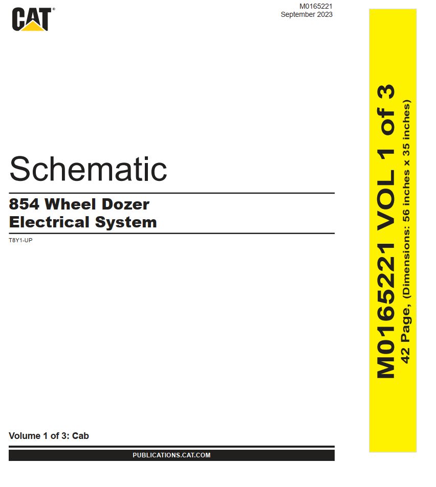 CAT Wheel Dozer 854 Electrical Hydraulic Schematic (1)