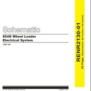 CAT Wheel Dozer 854G Electrical Hydraulic Schematic (1)
