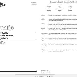 CAT Wheel Feller Buncher TK370 Electrical Schematic (1)
