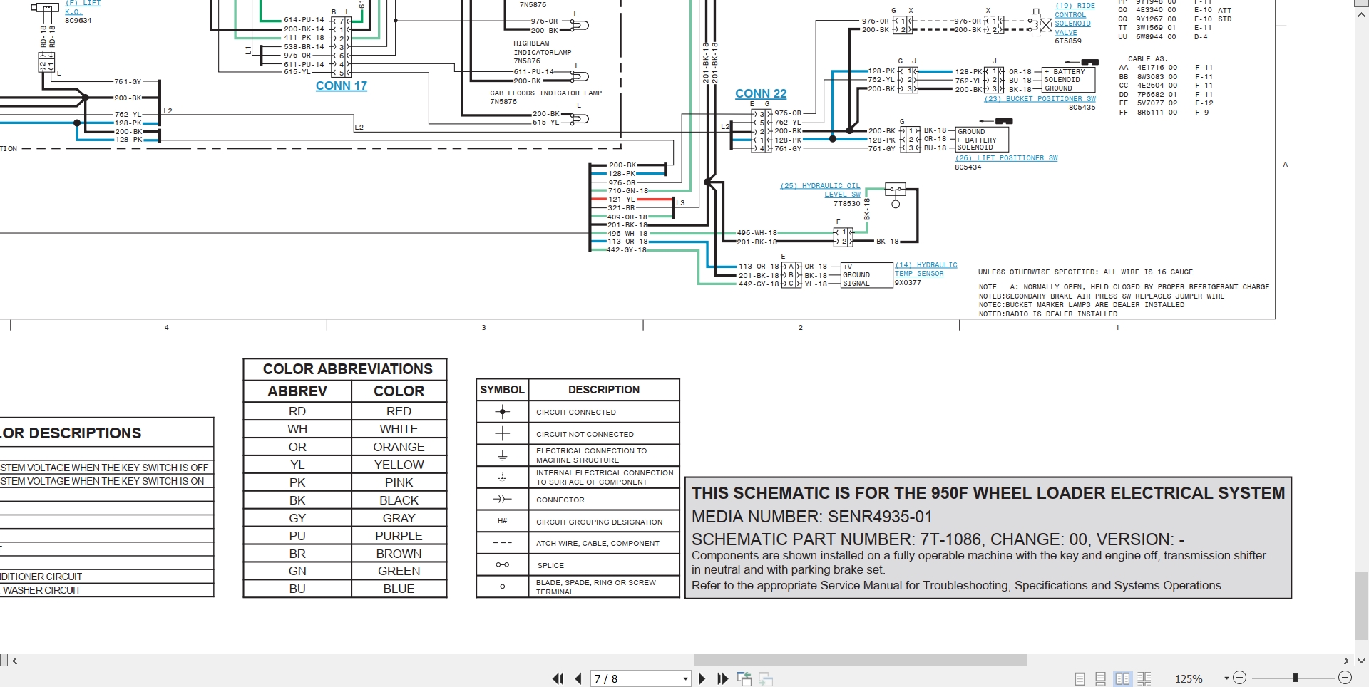 CAT Wheel Loader 950F Electrical Schematic SENR4935 01 2010 (2)