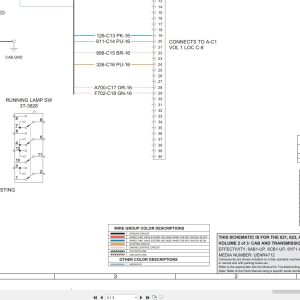 CAT Wheel Tractor Scraper 621F Tier 3 Electrical Schematic (1)