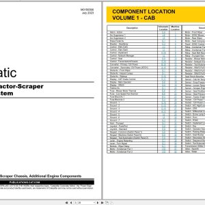 CAT Wheel Tractor Scraper 623 Electrical Hydraulic Schematic (1)