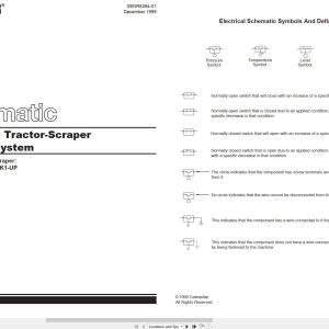 CAT Wheel Tractor Scraper 627F Electrical Schematic SENR6394 01 1999 (1)