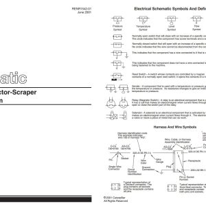 CAT Wheel Tractor Scraper 627G Electrical Hydraulic Schematic (1)