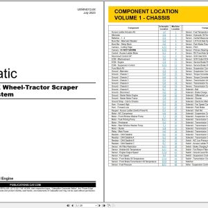 CAT Wheel Tractor Scraper 631 Electrical Hydraulic Schematic (1)