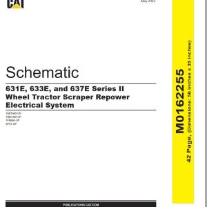CAT Wheel Tractor Scraper 631E Electrical Schematic (1)
