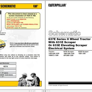 CAT Wheel Tractor Scraper 631E II Electrical Schematic (1)