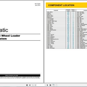 CAT Wheel Type Loader 901 Electrical Hydraulic Schematic (1)