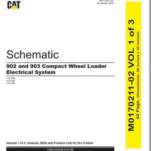 CAT Wheel Type Loader 902 Electrical Hydraulic Schematic (1)