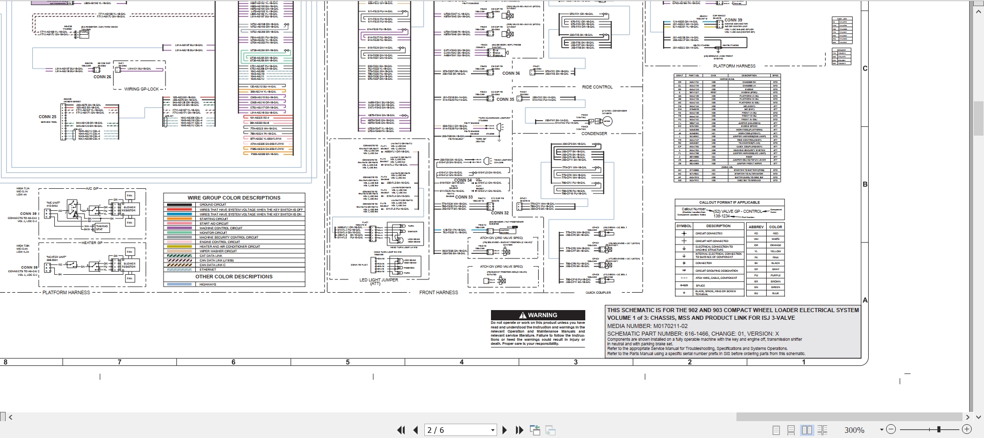 CAT Wheel Type Loader 902 Electrical Hydraulic Schematic (2)